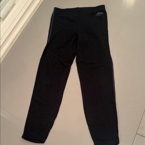 Hot Chillys Black Kids Baselayer Pants with Side Stripe Size Small (6-8)